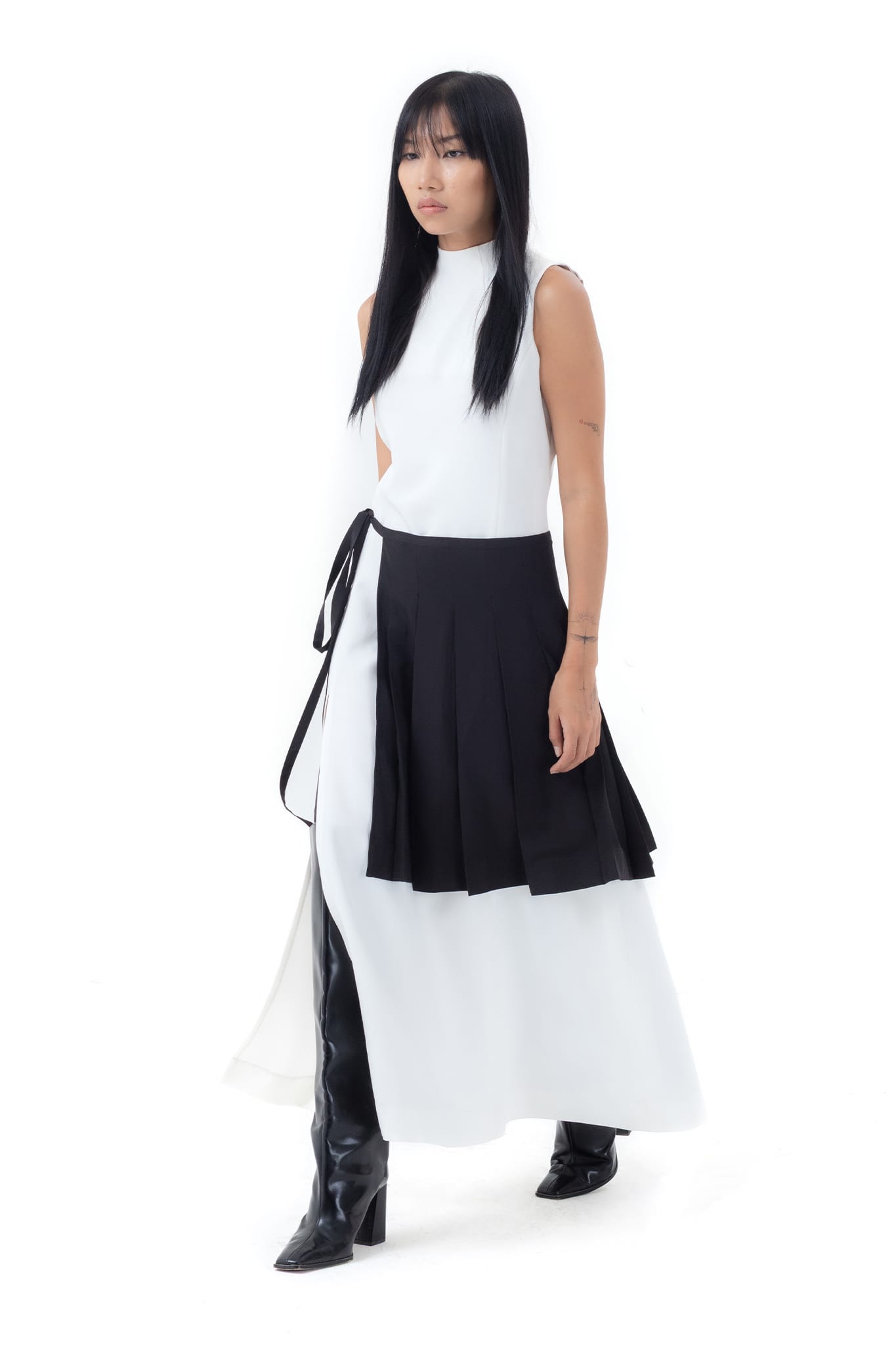 TIE-UP HALF SKIRT
